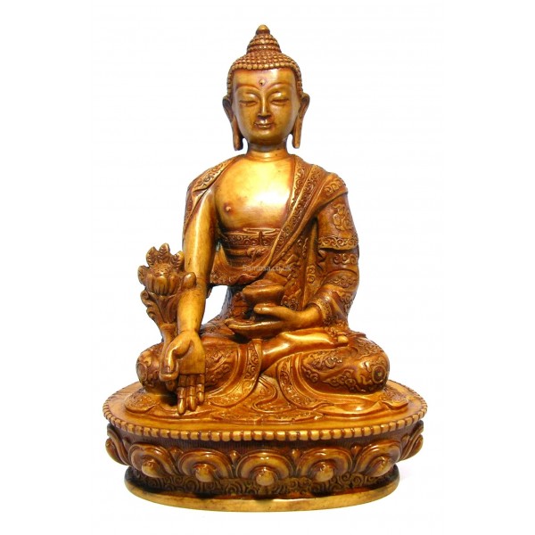 Medicine Buddha Statue Resin 20cm