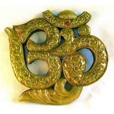 OM Symbol Wall Plaque Brass (Large)