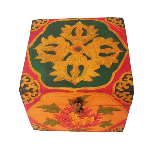 Tibetan Wooden Box Vajra