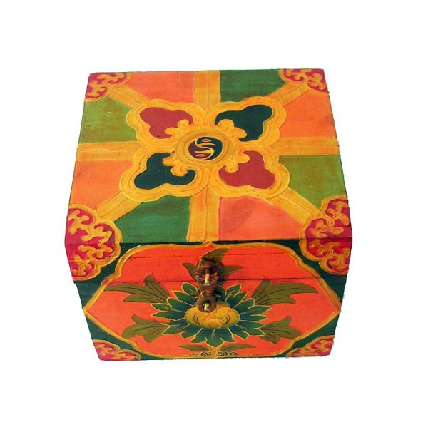 Tibetan Wooden Box Yin Yang