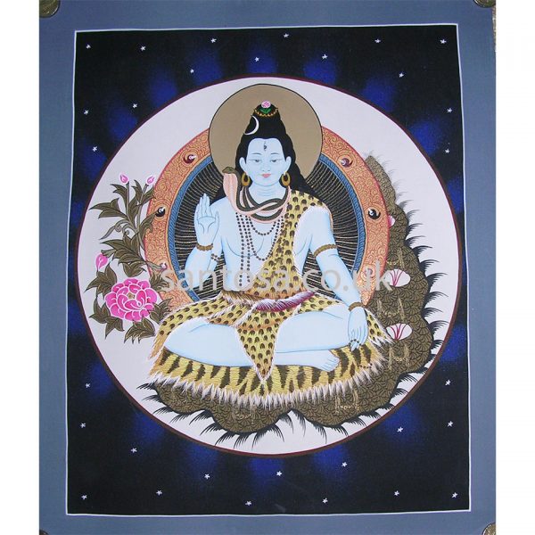 Lord Shiva Thangka 40cm x 33cm