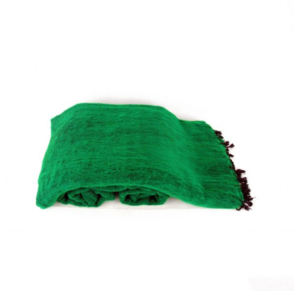 Himalayan 'Yak Wool' Shawl - Emerald Green