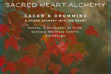 Sacred Heart Alchemy - Cacao and Shamanic Drumming Sound Journey Poster
