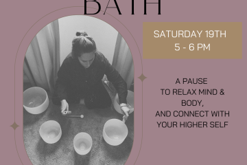 Poster for Sound Bath @ Santosa Edinburgh